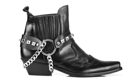 Buty kowbojki skórzane motocyklowe ćwiekowane KARELUS