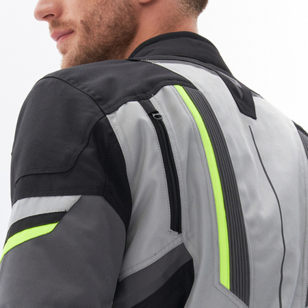 Kurtka tekstylna REBELHORN SCOUT black/grey/fluo yellow