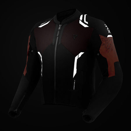 Kurtka Tekstylna REBELHORN Jax Black/Red