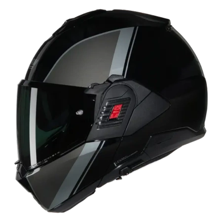 Kask Szczękowy NOLAN N120-1 VERNICIATURA SPECIALE kolor czarny/srebrny/szary