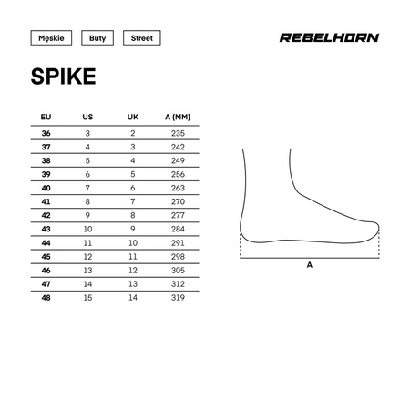 Buty Skórzane Rebelhorn Spike Grey/Black Sole