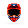 KASK MOTOCYKLOWY BELL MX-10 MIPS WAVE ORANGE BLUE
