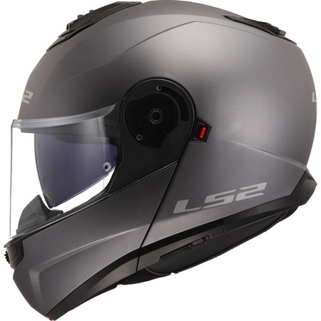 Kask motocyklowy szczękowy LS2 FF908 Strobe II Solid Matt Titanium