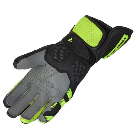 Rękawice Skórzane Rebelhorn Fighter Black/Fluo Yellow
