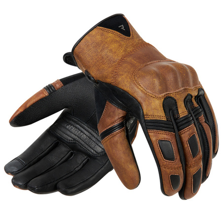 Rękawice skórzane REBELHORN THUG II VINTAGE Brown