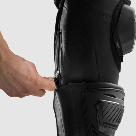 Motocyklowe Spodnie Skórzane Rebelhorn Inferno Black ze sliderami