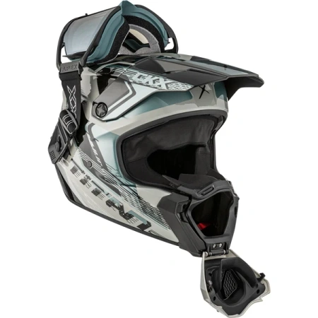 CKX Titan AMS Kask Zimowy + Gogle APEX ATV ECE DOT