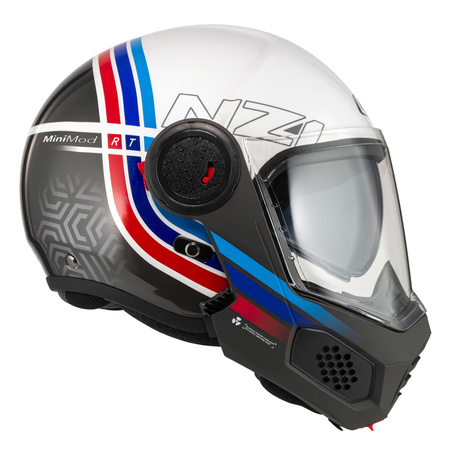 KASK MOTOCYKLOWY NZI MINIMOD DUO WATSON WHITEBLACK POWER