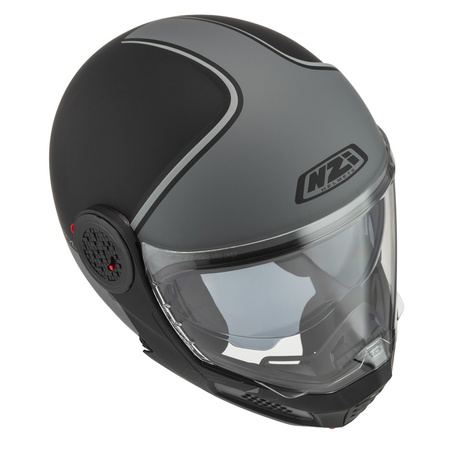 KASK MOTOCYKLOWY NZI MINIMOD DUO SMART BLACK ANTRACITE MATT