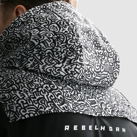 Kurtka Tekstylna REBELHORN Slash Noriaki Black/White Softshell 