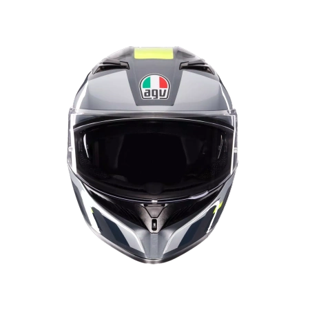 Kask Integralny AGV K3 Shade Grey/Yellow Fluo – Najnowsza Homologacja