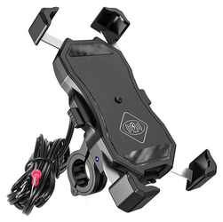 Uchwyt motocyklowy z ładowarką indukcyjną BIKETEC