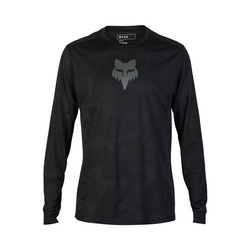 Koszulka Rowerowa Z Długim Rękawem Fox Ranger Tru Dri Black