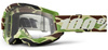 Gogle 100% Strata 2 War zielony brązowy Camo szybka przeźroczysta