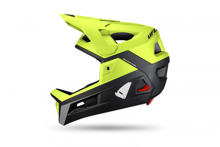 Kask Rowerowy MTB UFO Plast Defcon Two Black/Neon Yellow | Enduro Downhill Hulajnoga