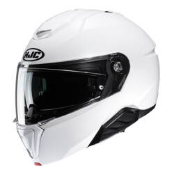 Kask motocyklowy szczękowy HJC I91 Solid Pearl White