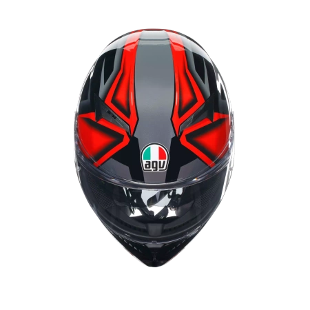 AGV K3 Compound Black/Red – Kask Integralny ECE22.06