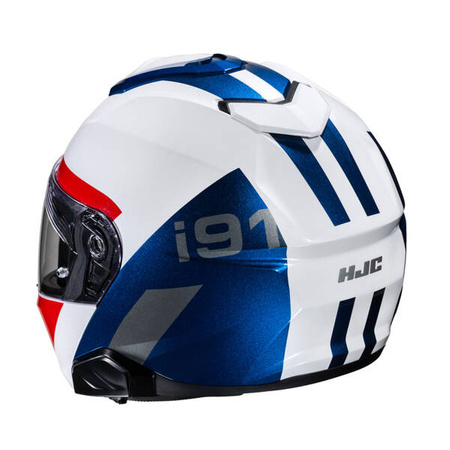 Kask motocyklowy szczękowy HJC I91 Bina White/Blue