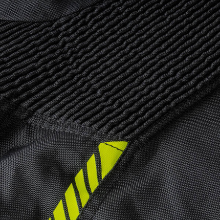 Kurtka Tekstylna OZONE Delta IV Black/Fluo Yellow