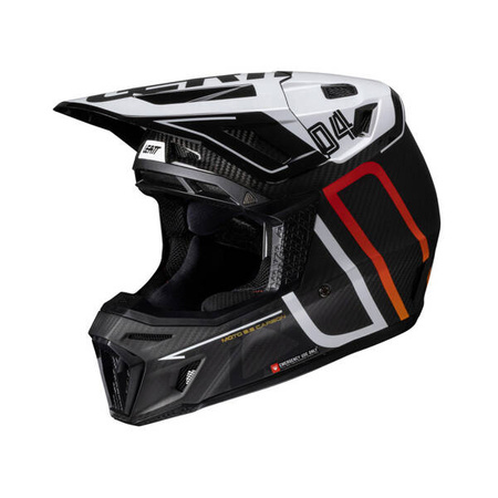 Kask Z Goglami LEATT Kit Moto 9.5 Carbon/White 