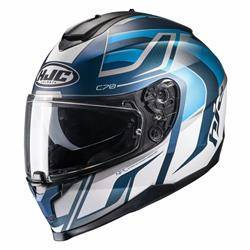 Kask motocyklowy integralny HJC C70 Lantic Blue/White
