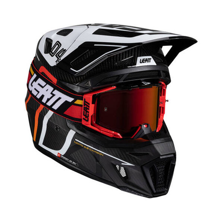 Kask Z Goglami LEATT Kit Moto 9.5 Carbon/White 