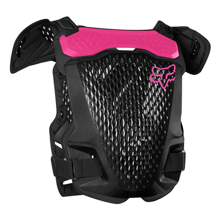 Fox Junior R3 Black/Pink – lekki buzer dziecięcy motocrossowy z certyfikatem CE