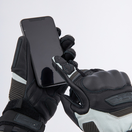 Rękawice skórzane REBELHORN RANGE black/light grey