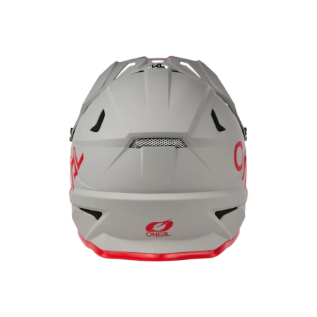 Kask O’NEAL SONUS SOLID Fullface Szaro-Czerwony Rower Hulajnoga Downhill