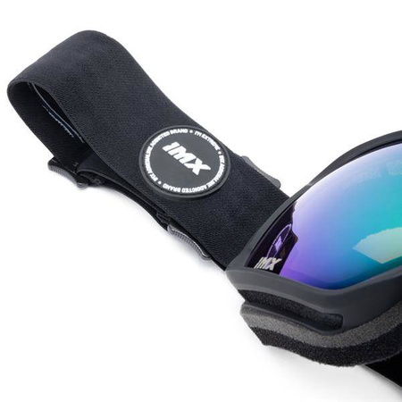 Gogle Snowboardowe IMX Peak Black Matt/Black - Szyba Podwójna Green Irridium + Brown