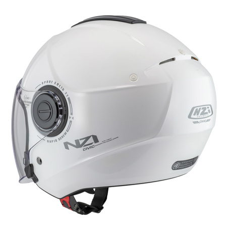 KASK MOTOCYKLOWY NZI CIVIC SOLID NOUVEAU WHITE