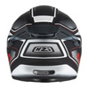 KASK MOTOCYKLOWY NZI EURUS 4 STREAM DUO CHARMANT BLACK WHITE TINTED S MATT