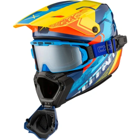 CKX Titan AMS Kask Zimowy + Gogle APEX ATV ECE DOT