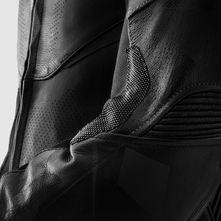 Motocyklowa Kurtka Skórzana Rebelhorn Inferno Black z garbem