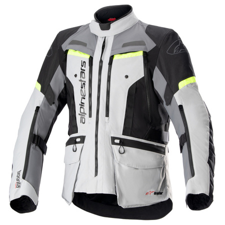 Kurtka Tekstylna Alpinestars Bogota Pro Drystar Ice Grey/Dark Grey/Yellow Fluo