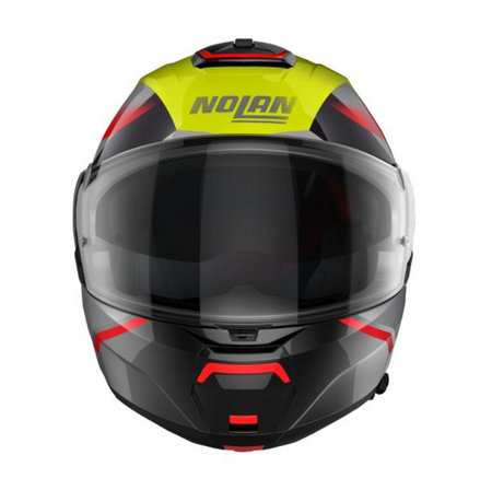 Kask szczękowy NOLAN N100-6 PALOMA N-COM 27 czarny/czerwony/srebrny/żółty S