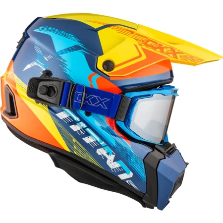 CKX Titan AMS Kask Zimowy + Gogle APEX ATV ECE DOT