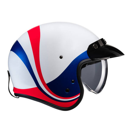 Kask motocyklowy otwarty na skuter/chopper'a HJC V31 Emgo White/Blue
