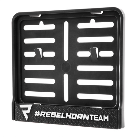 Ramka Na Rejestrację Motocykla Rebelhorn Team Black
