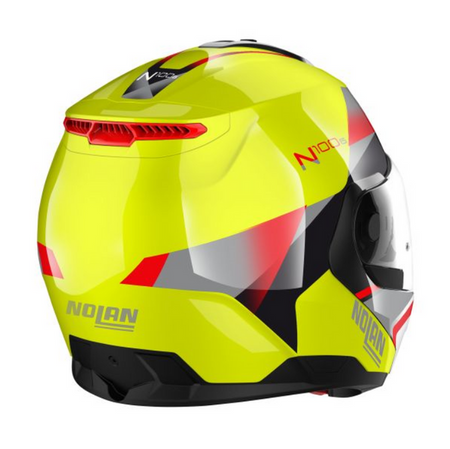 Kask szczękowy NOLAN N100-6 PALOMA N-COM 27 czarny/czerwony/srebrny/żółty S