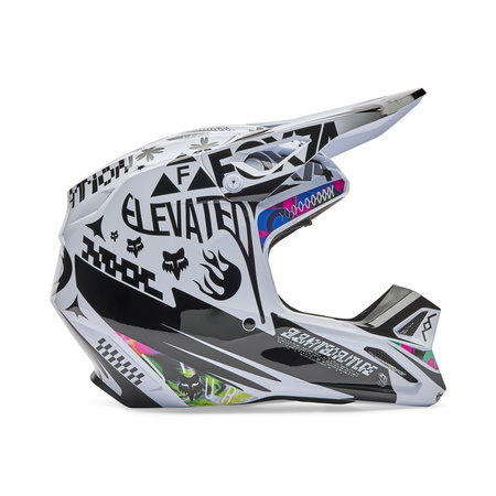 Kask motocrossowy FOX V1 Image Cosmo White/Black MIPS®