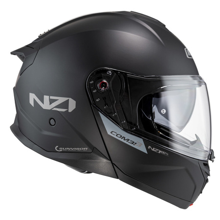KASK MOTOCYKLOWY NZI COMBI 3 DUO MATT BLACK