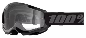 Gogle 100 PROCENT Strata 2 Black Szyba Clear