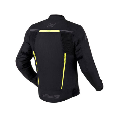 Kurtka Tekstylna OZONE Delta IV Black/Fluo Yellow