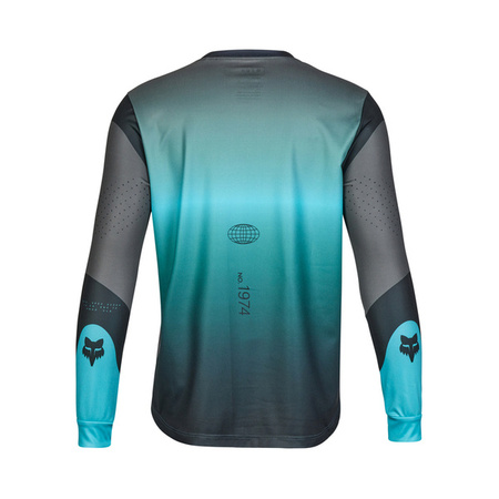 Koszulka Rowerowa Z Długim Rękawem FOX Junior Ranger Revise Teal