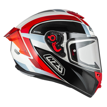 KASK MOTOCYKLOWY NZI TRENDY STREAM RAPID WHITE RED BLUE RED S