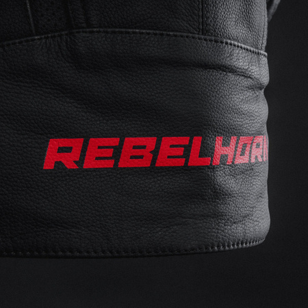 Kurtka skórzanaREBELHORN FIGHTER Black/Flo Red