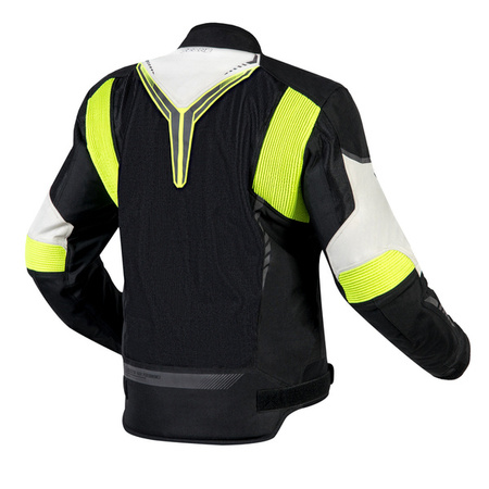 Kurtka Tekstylna OZONE Flow Black/Grey/Fluo Yellow