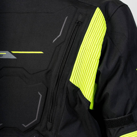 Kurtka Tekstylna OZONE Sahara Black/Fluo Yellow