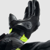 Rękawice Skórzane REBELHORN Viper Black/Grey/Fluo Yellow 